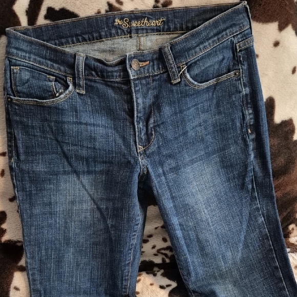 Old Navy Blue Boot Cut Jeans Medium-Dark Wash - Picture 3 of 12